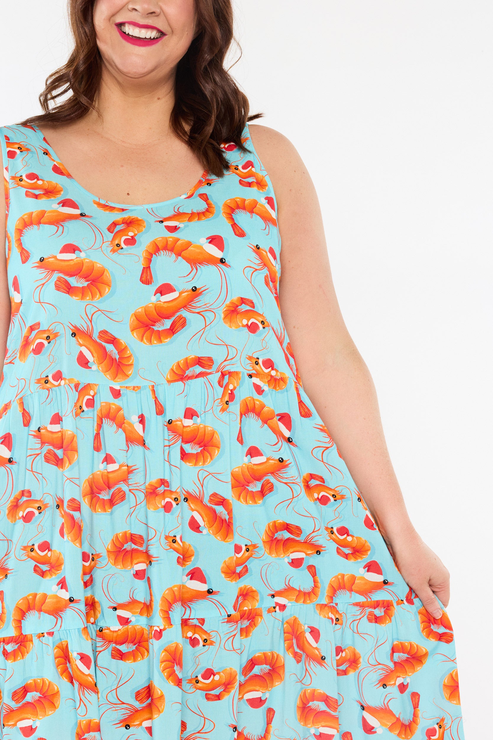 Dove Christmas Prawns Dress (Pre-Order)