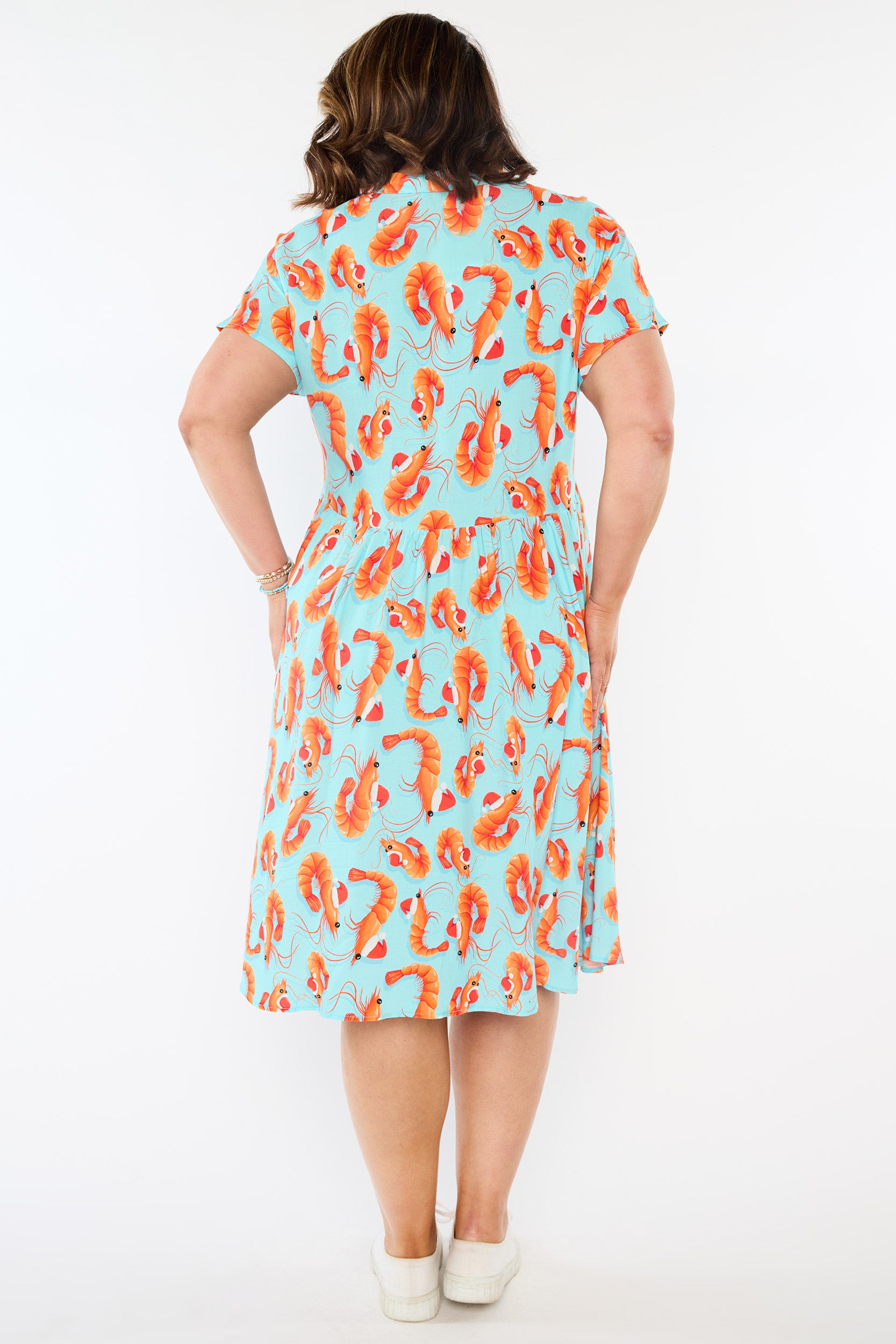 Kimba Christmas Prawns Dress (Pre-Order)