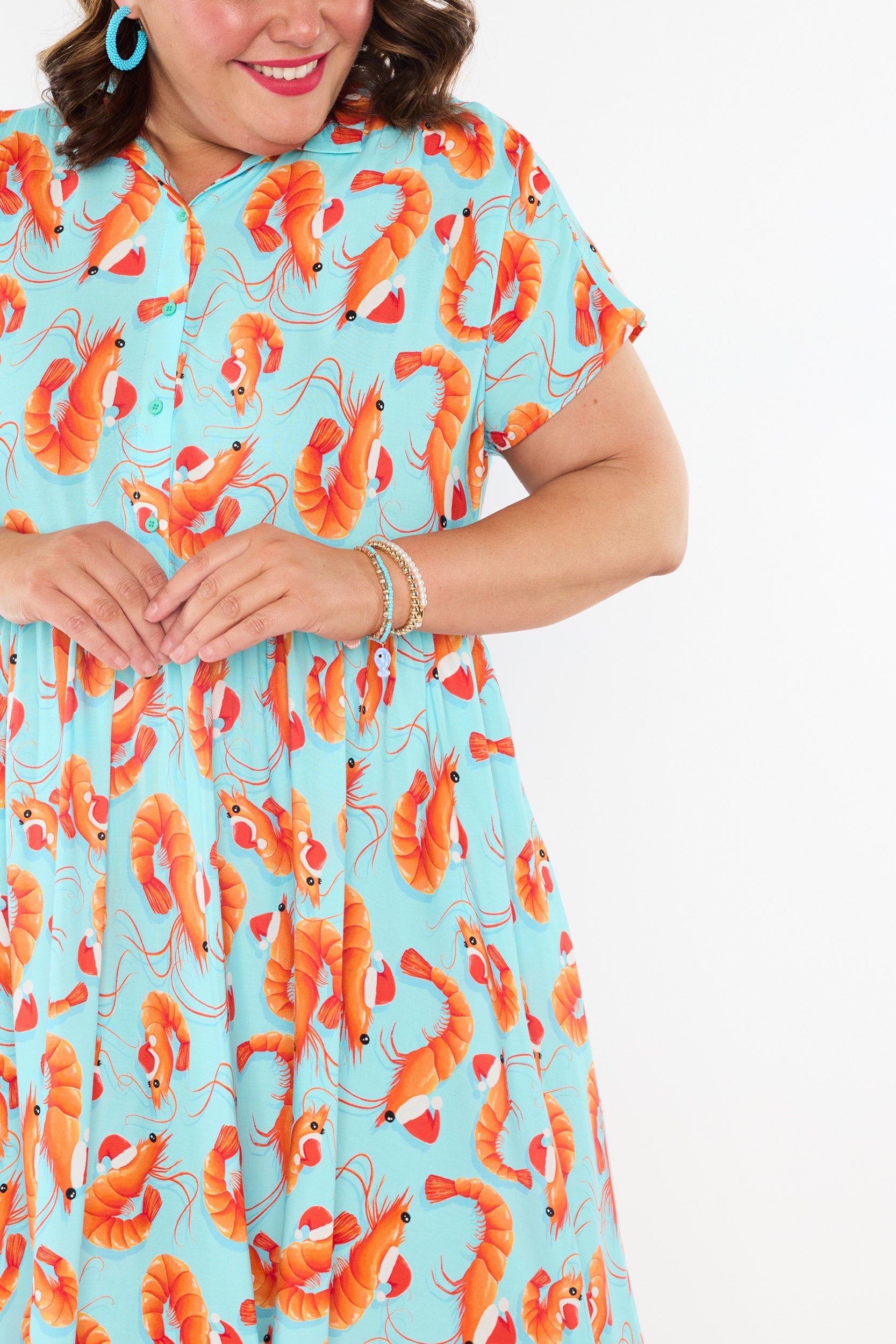 Kimba Christmas Prawns Dress (Pre-Order)