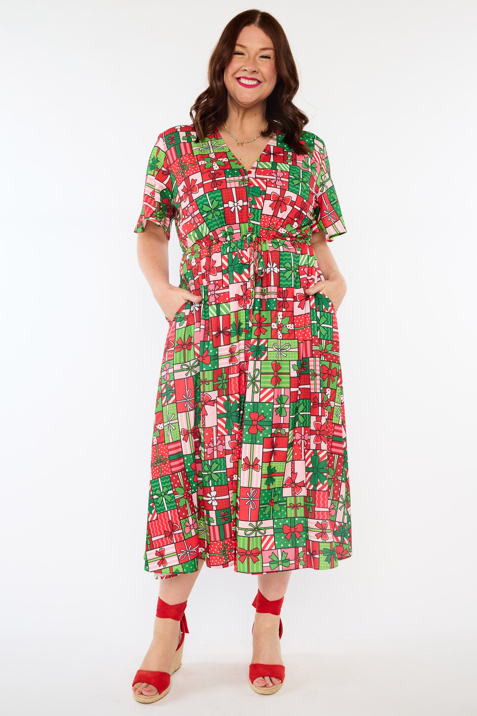Marley Christmas Present Stack Dress (Pre-Order)