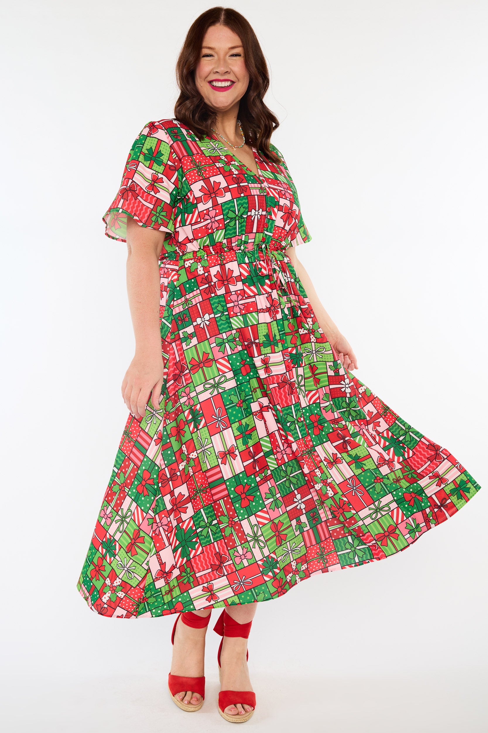 Marley Christmas Present Stack Dress (Pre-Order)