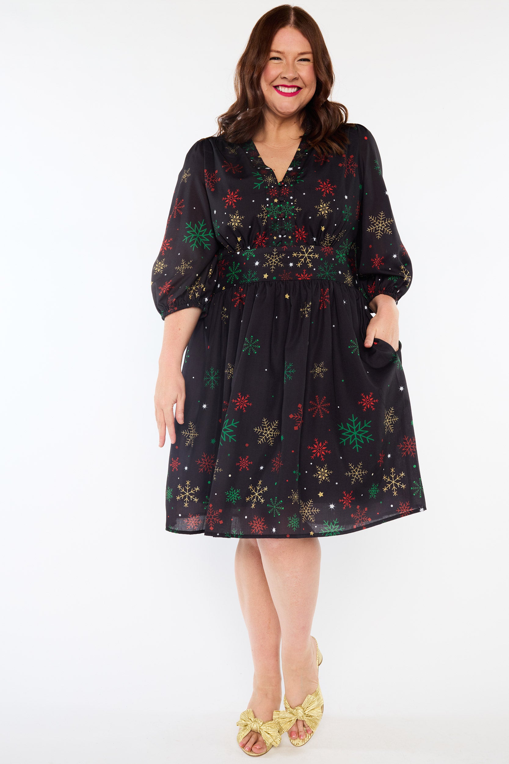 Abbie Christmas Snow Dress (Pre-Order)