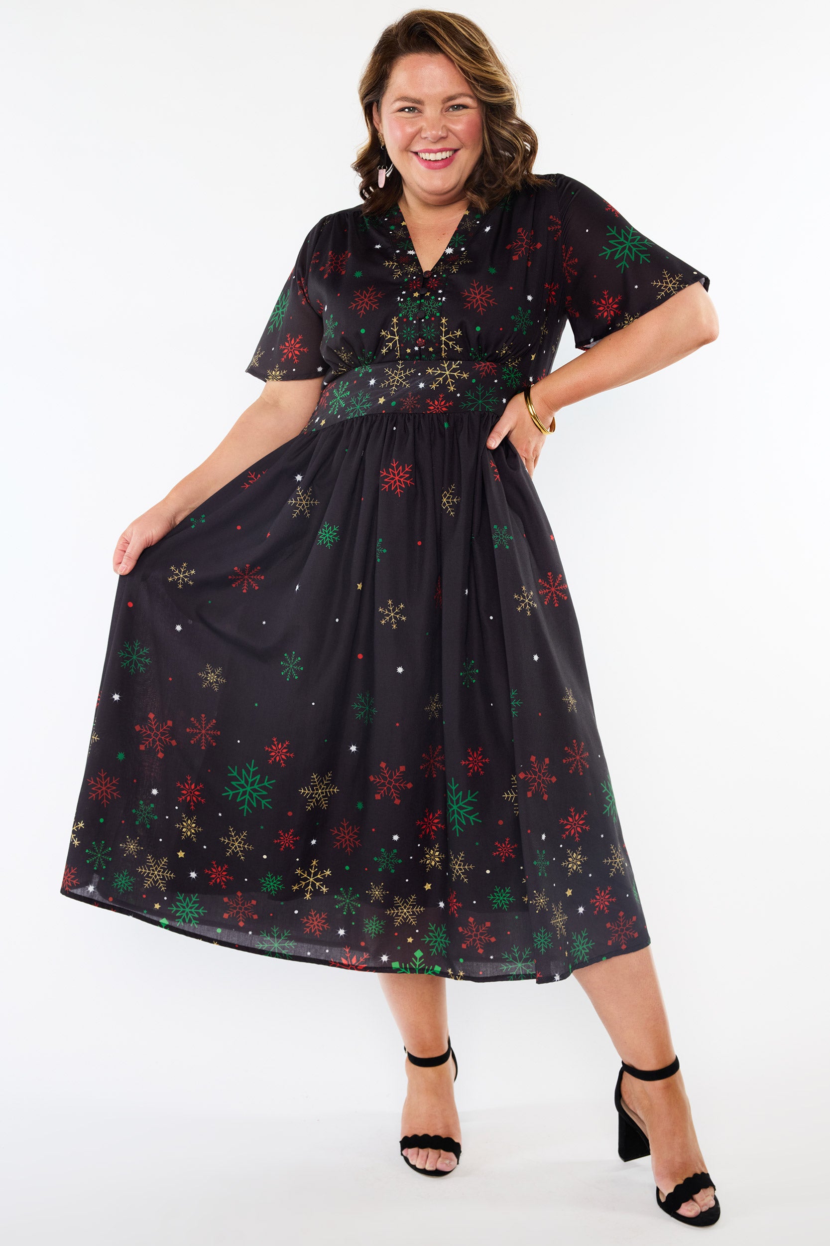 Stephanie Christmas Snow Dress (Pre-Order)