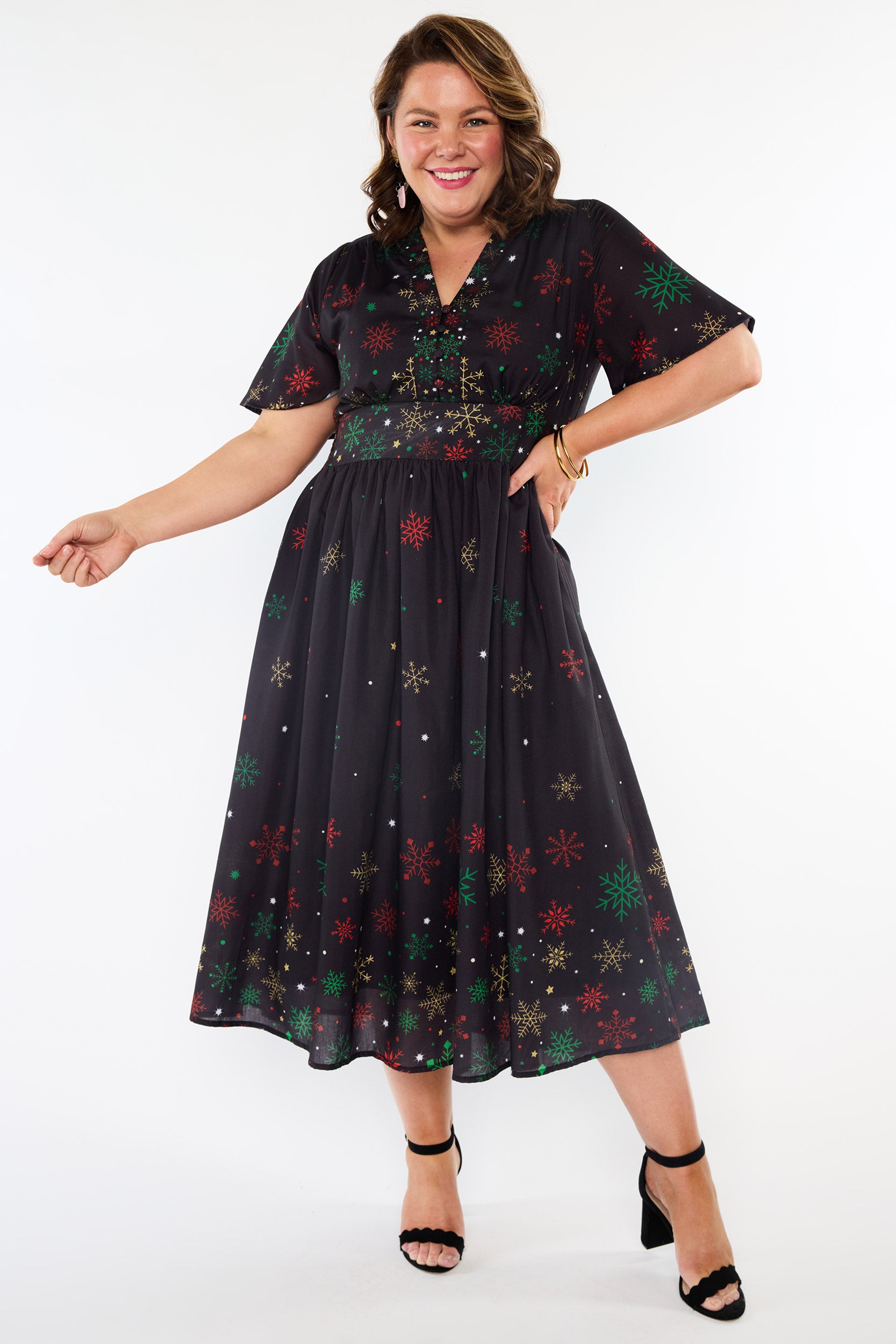 Stephanie Christmas Snow Dress (Pre-Order)