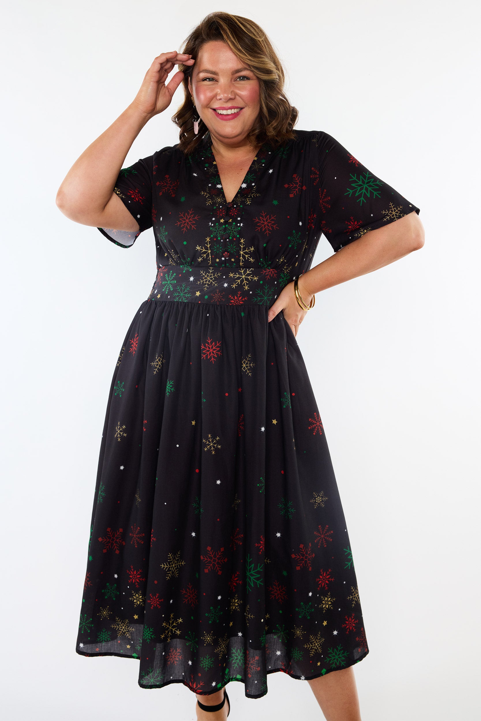 Stephanie Christmas Snow Dress (Pre-Order)