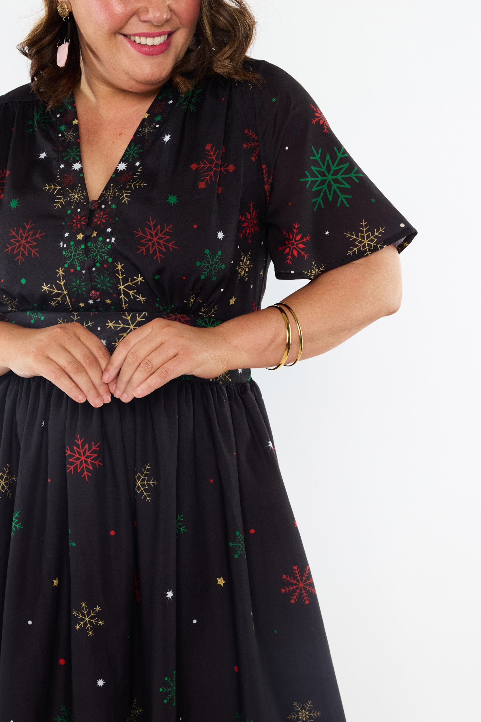 Stephanie Christmas Snow Dress (Pre-Order)