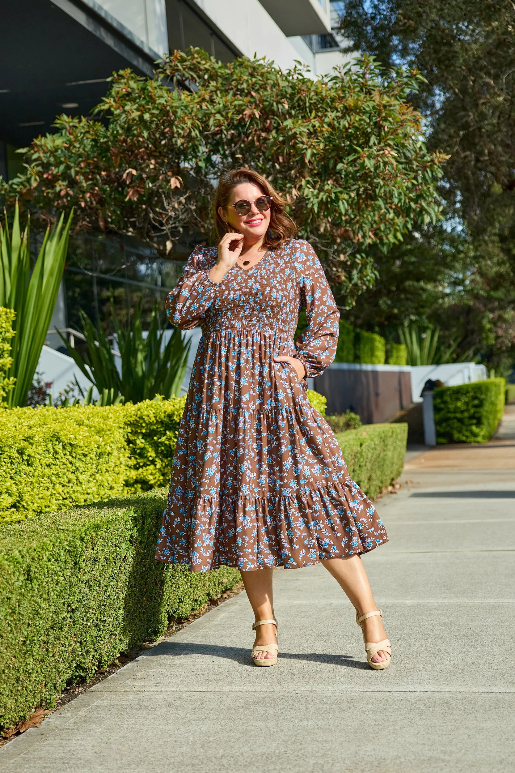 Stevie Coco Blossom Dress โ Coco Blossom mid length dress