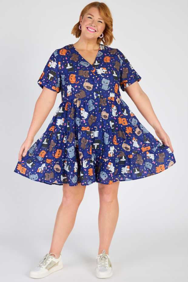 Poppy Cute Kitties Dress – Cute Kitties shift dress