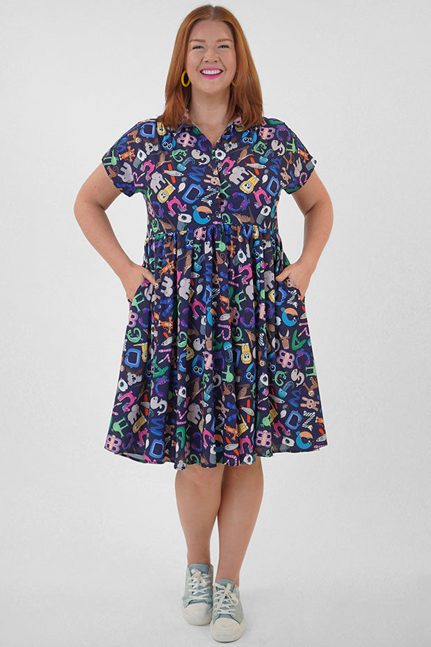Frankie Alpha Animals Dress – Alpha Animals shirt dress