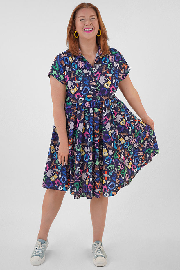 Frankie Alpha Animals Dress โ Alpha Animals shirt dress