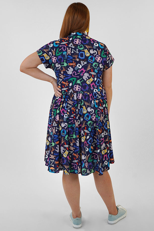 Frankie Alpha Animals Dress โ Alpha Animals shirt dress