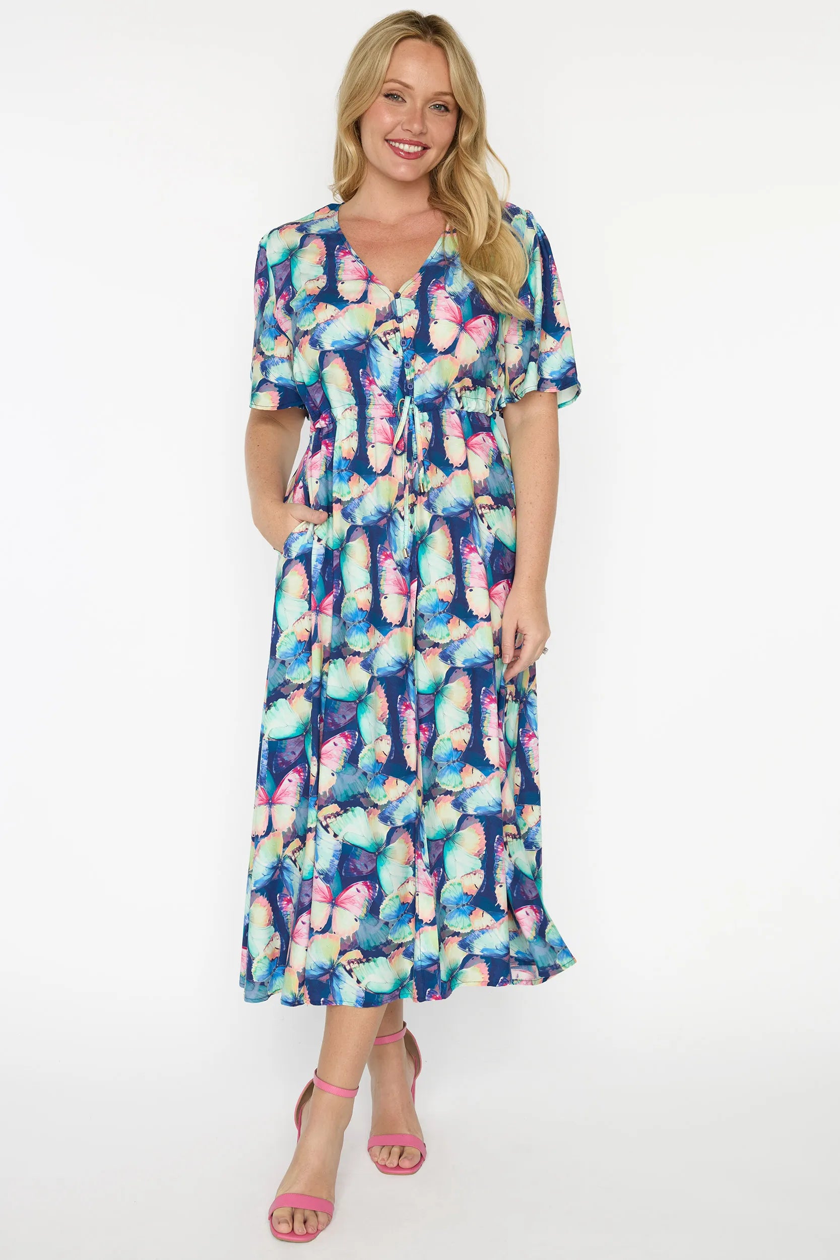 Michelle Flutterby Dress โ Flutterby midi dress