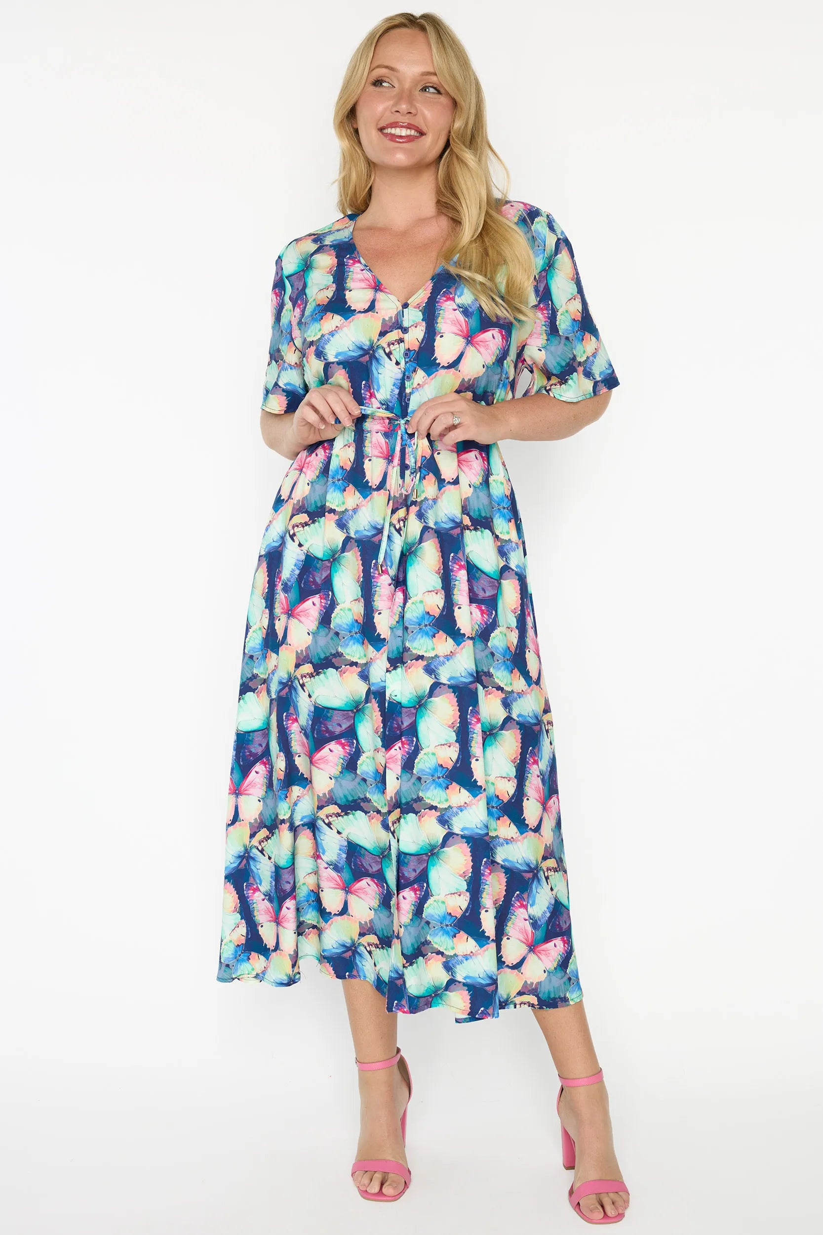Michelle Flutterby Dress โ Flutterby midi dress