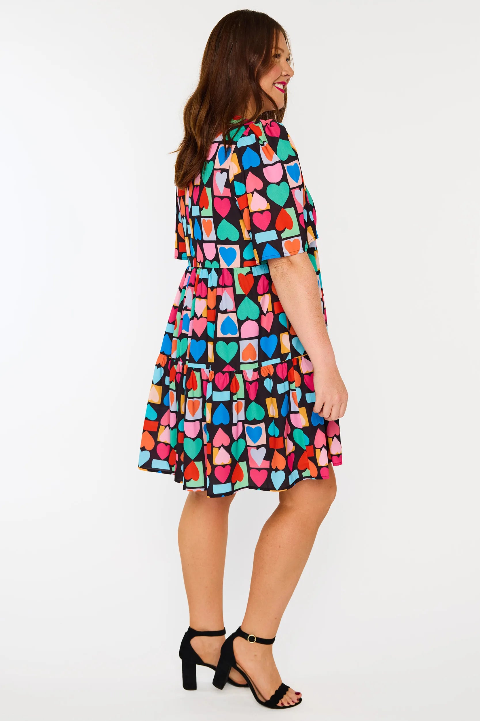 Jackson Geo Hearts Dress โ Geo Hearts mini dress