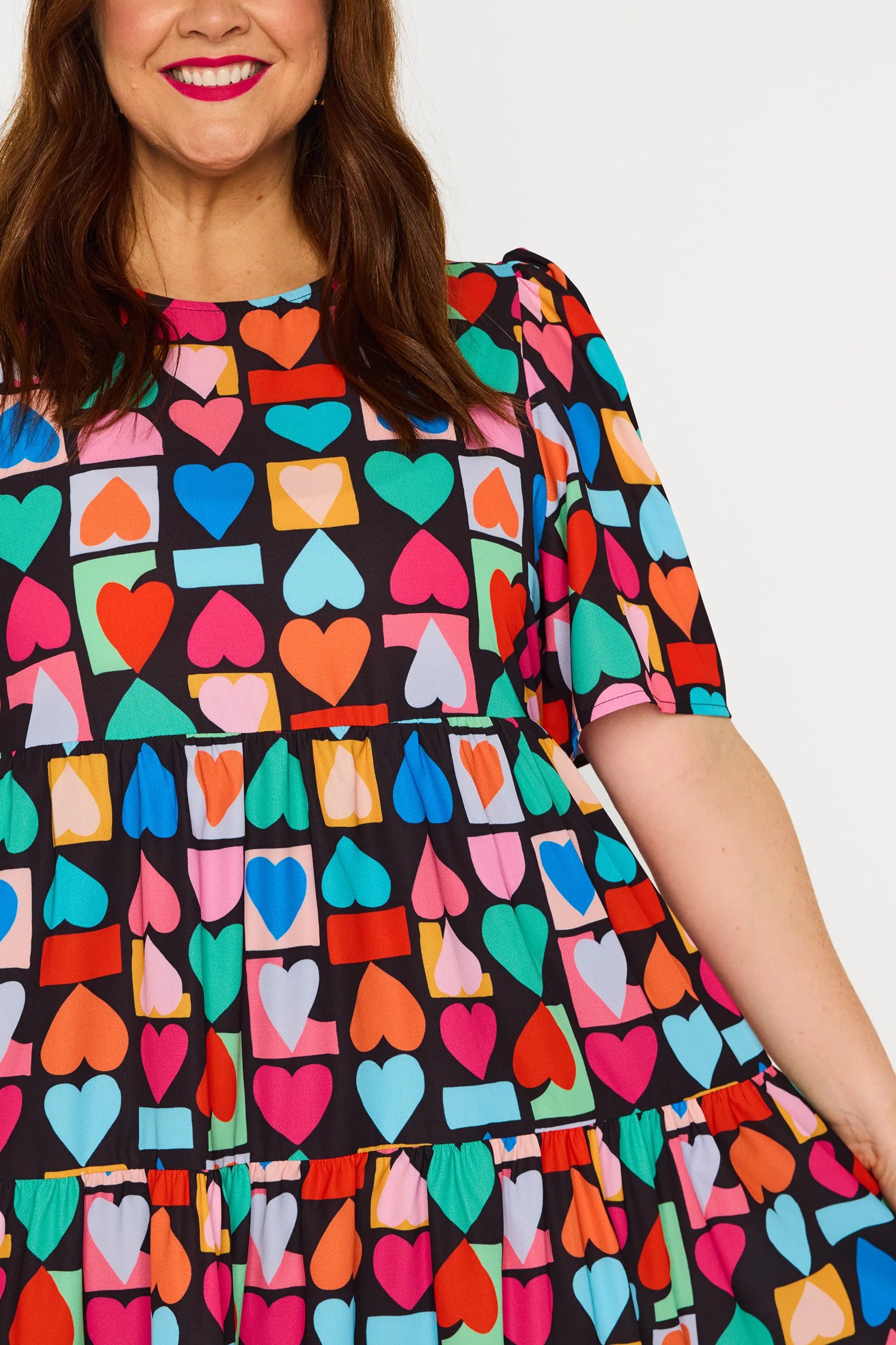 Jackson Geo Hearts Dress โ Geo Hearts mini dress