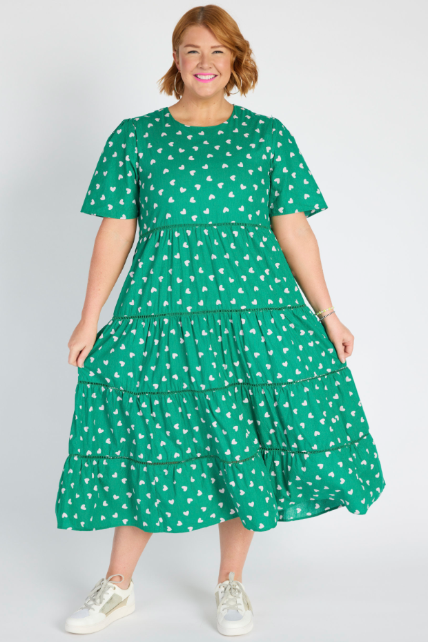 Aurelia Green Cupid Maxi Dress – Green Cupid midi dress