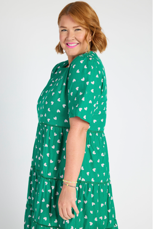 Aurelia Green Cupid Maxi Dress – Green Cupid midi dress