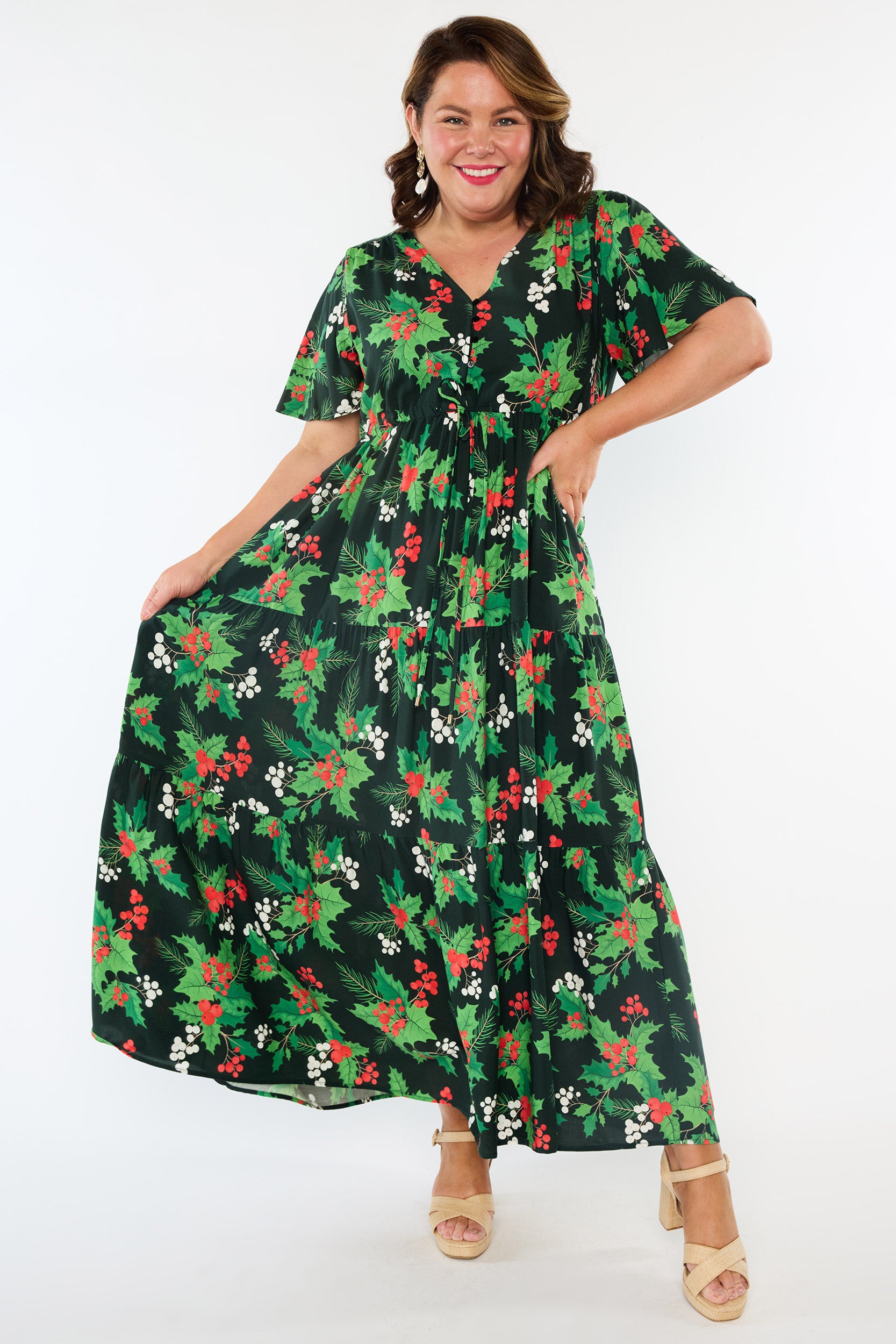 Alexia Holly Christmas Dress (Pre-Order)