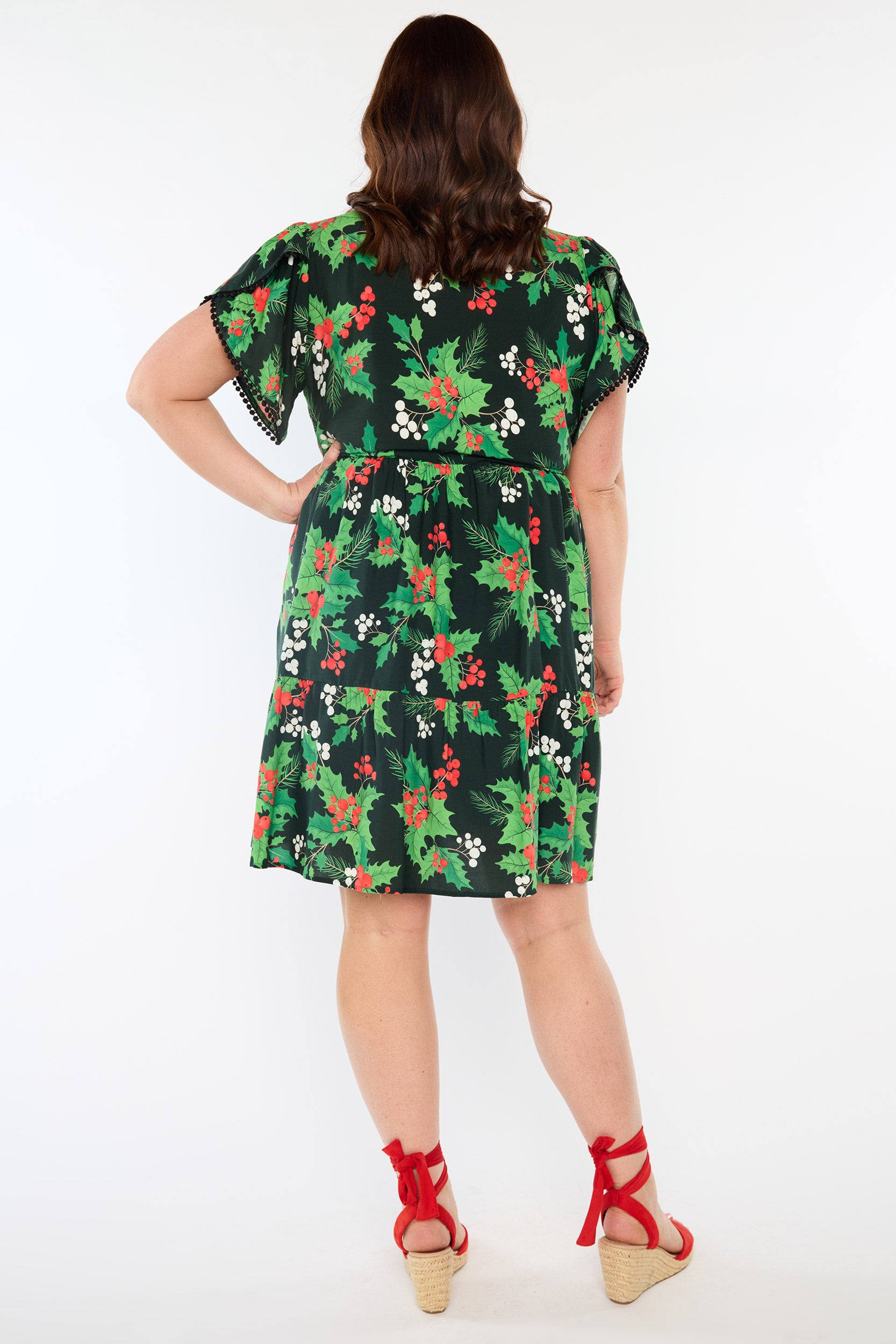 Gloria Holly Christmas Dress (Pre-Order)