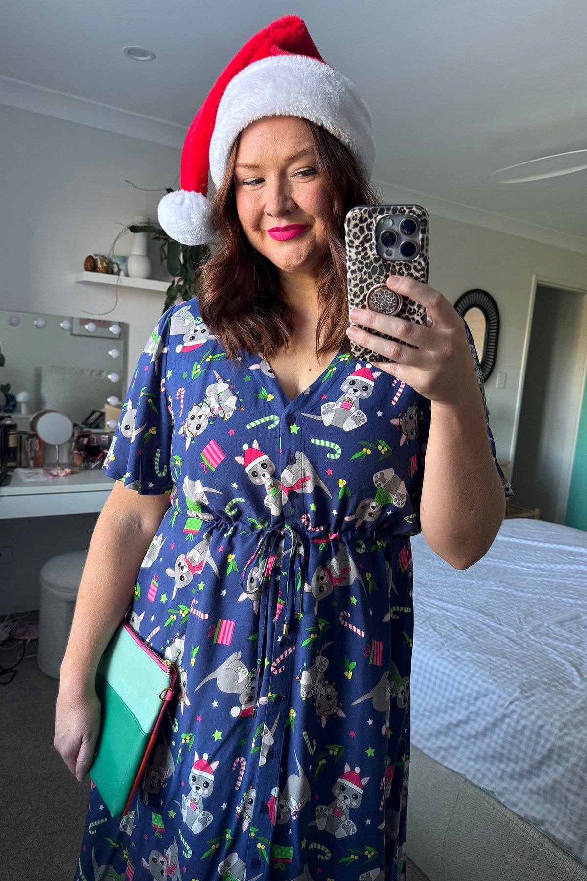 Jaz Kangaroo Christmas Dress (Pre-Order)