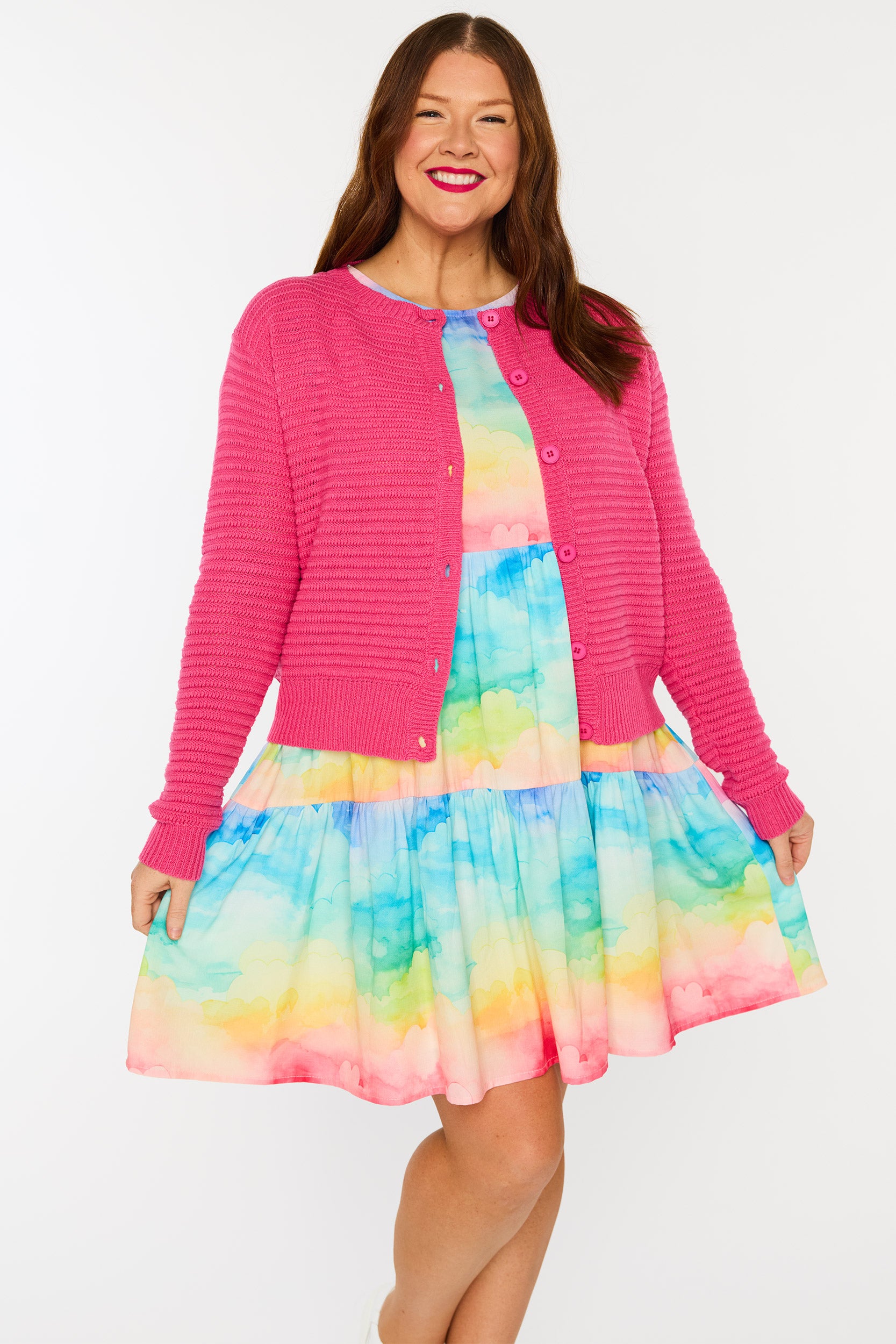 Joelz Pink Cardi – Pink cardigan