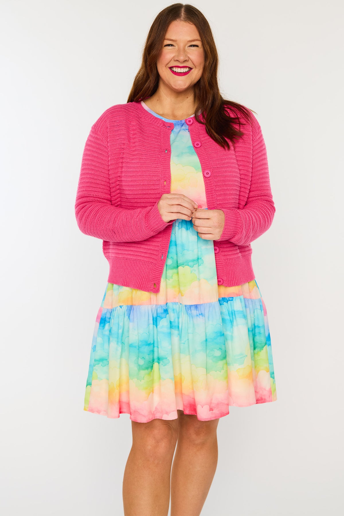 Joelz Pink Cardi โ Pink cardigan