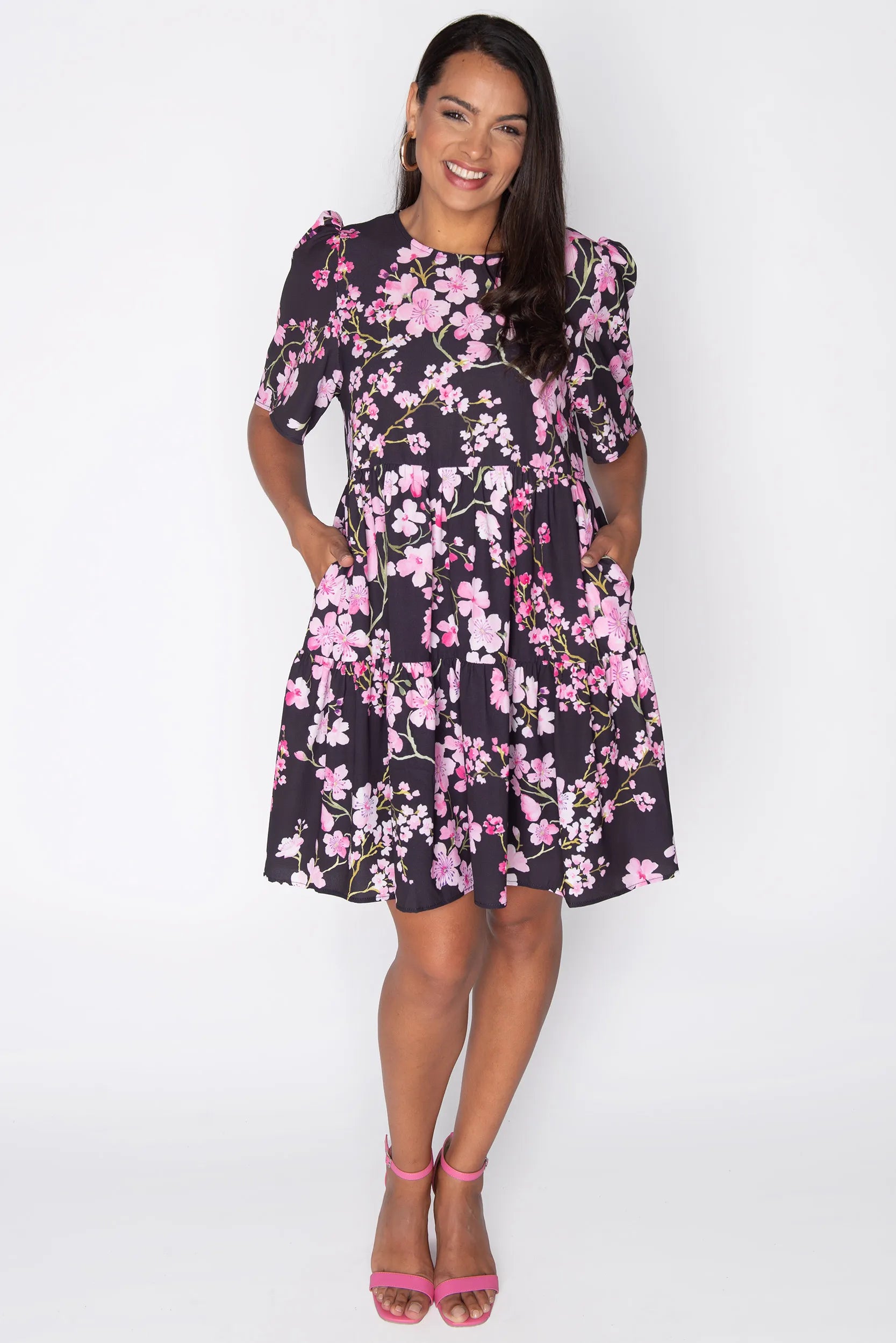 Jackson Blackout Cherry Blossom Dress โ Blackout Cherry Blossom mini dress