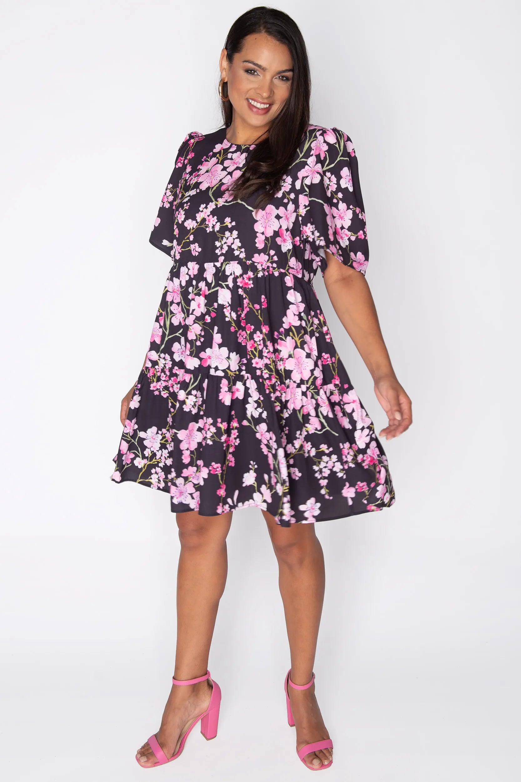 Jackson Blackout Cherry Blossom Dress โ Blackout Cherry Blossom mini dress