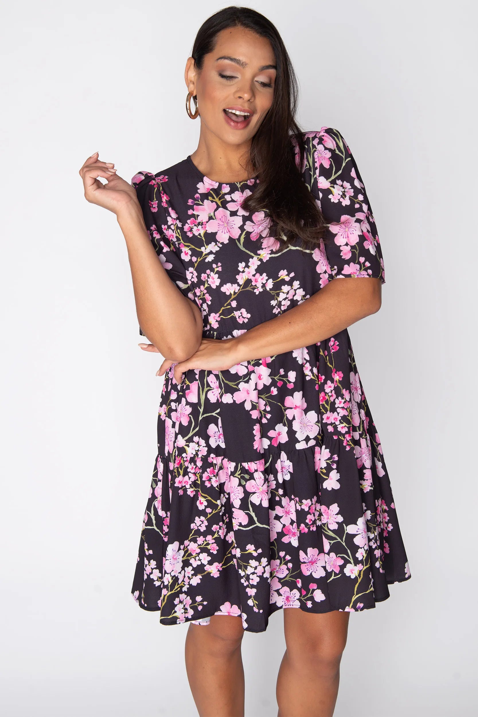 Jackson Blackout Cherry Blossom Dress โ Blackout Cherry Blossom mini dress