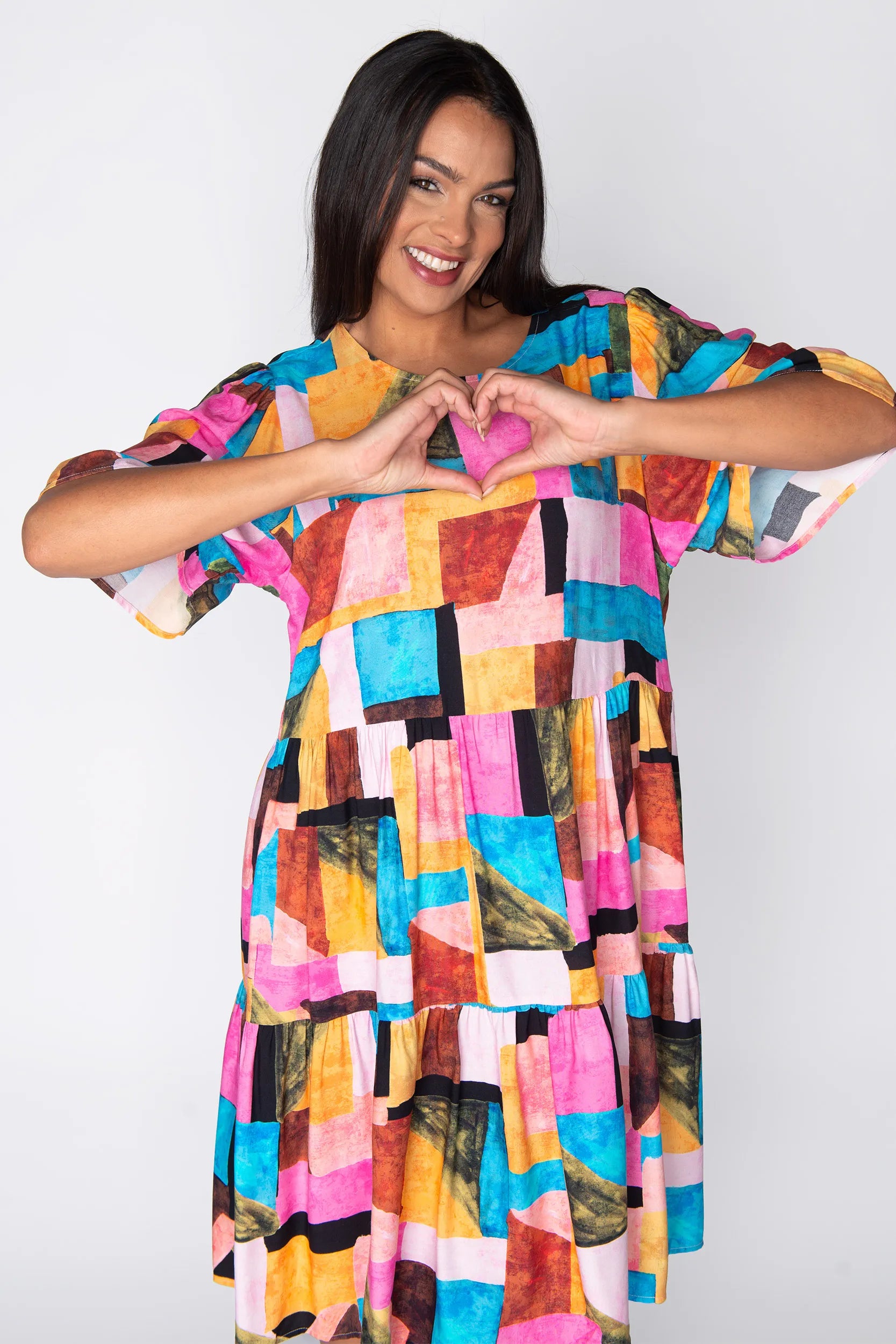 Izzie Geo Pop Dress – Geo Pop mini dress