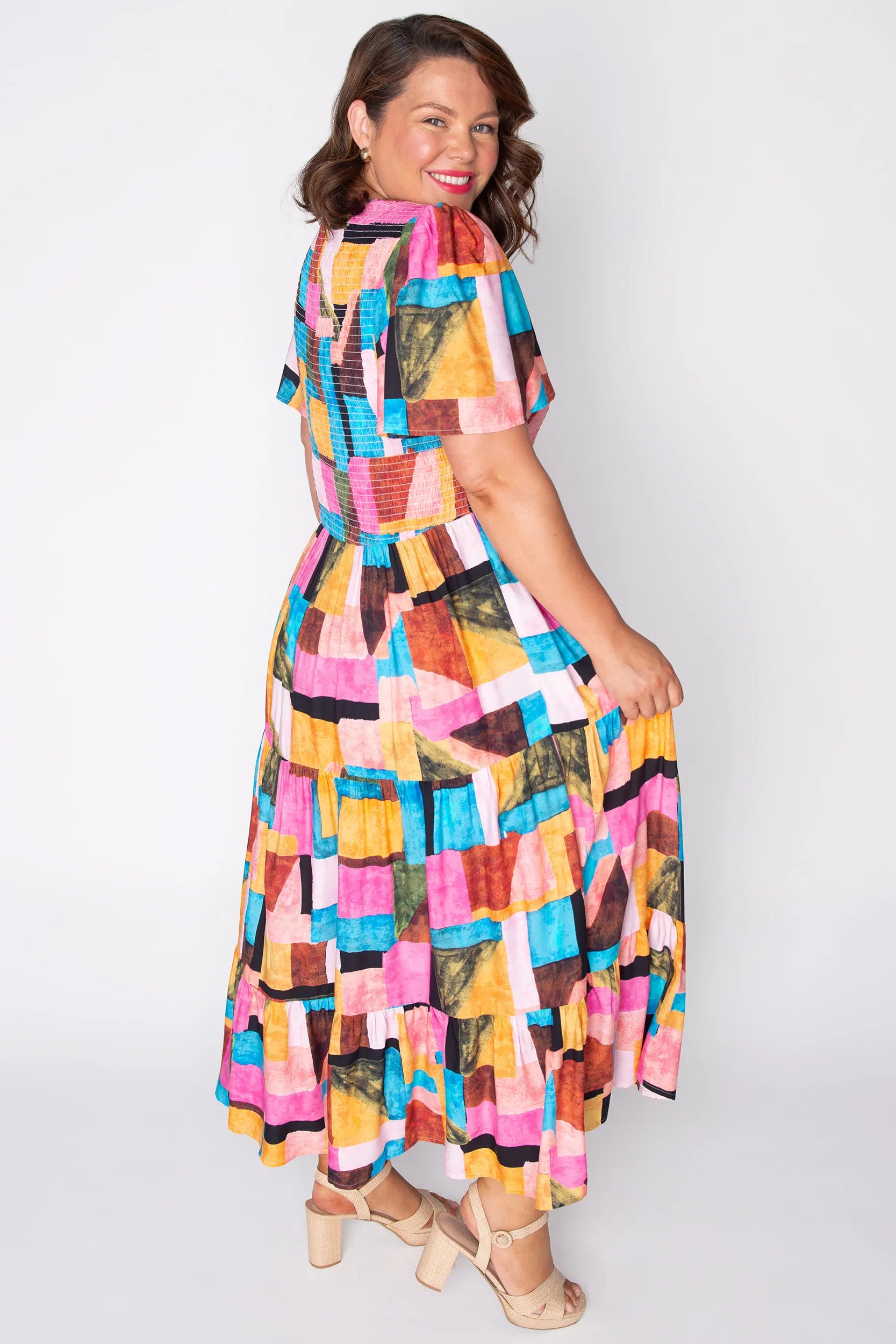 Lynette Geo Pop Dress – Geo Pop maxi dress