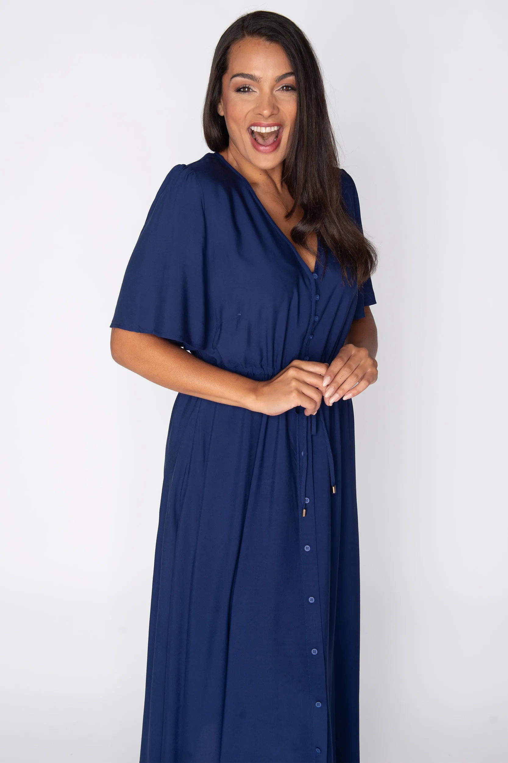 Michelle Navy Dress