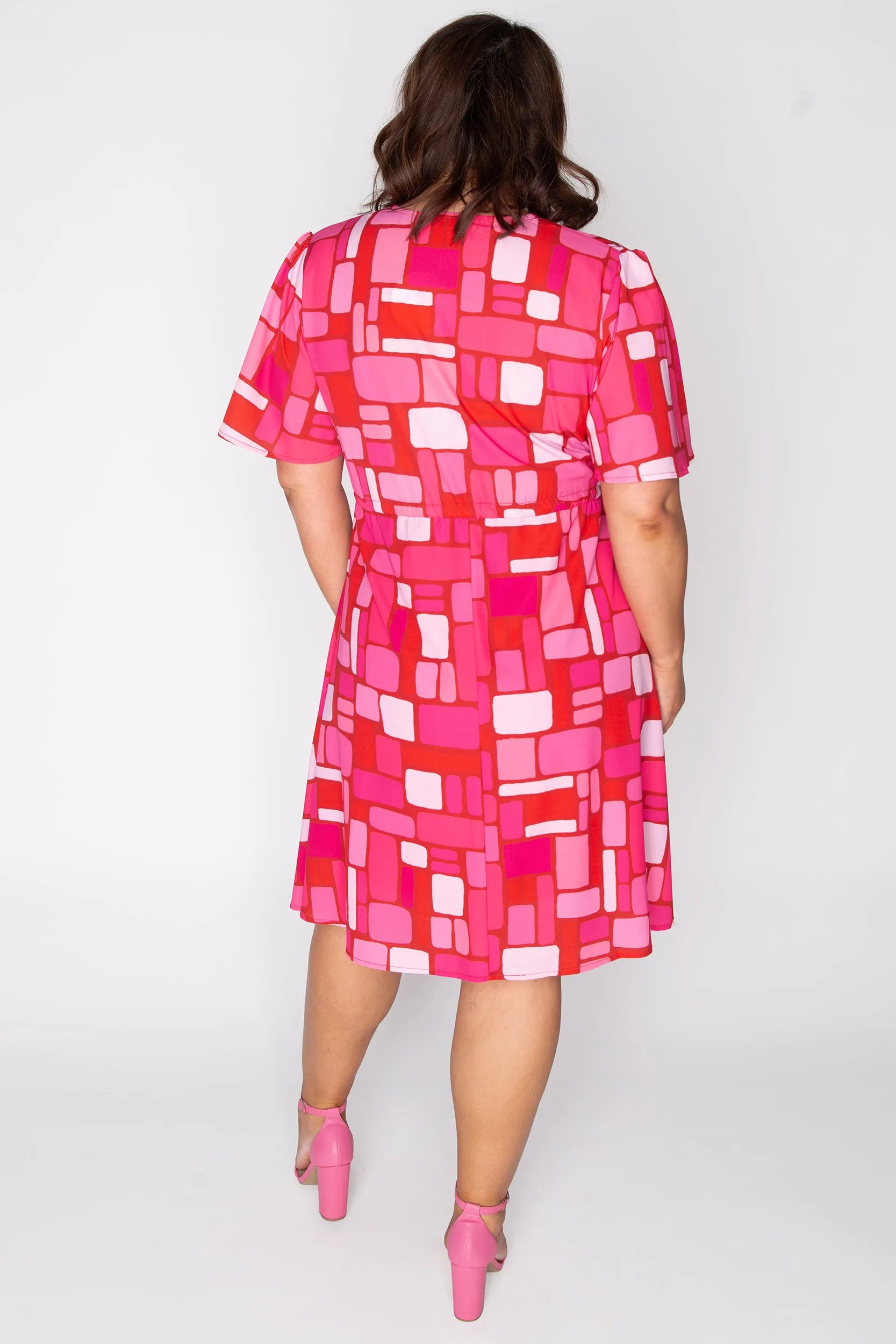 Siena Pink Kendall Lane Dress – Pink Kendall Lane knee length dress