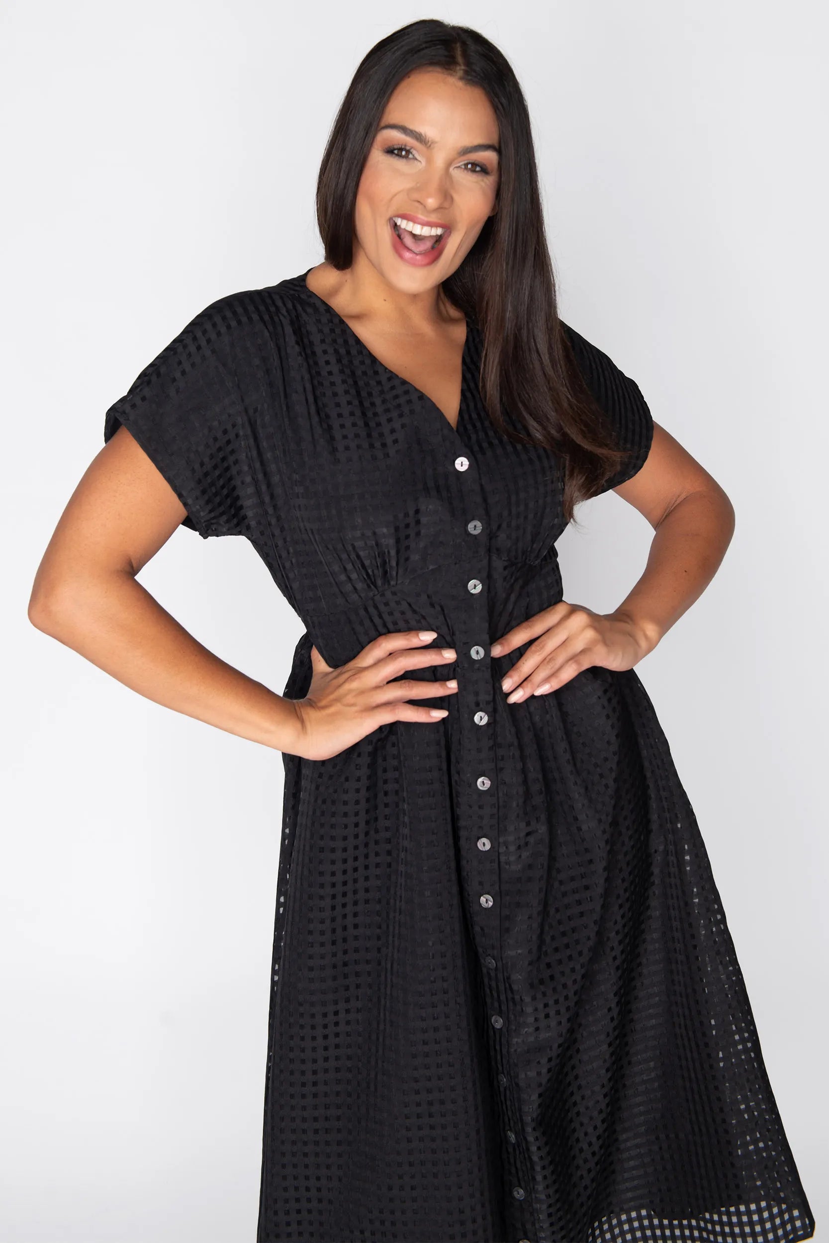 Ryder Black Dress – Black midi dress