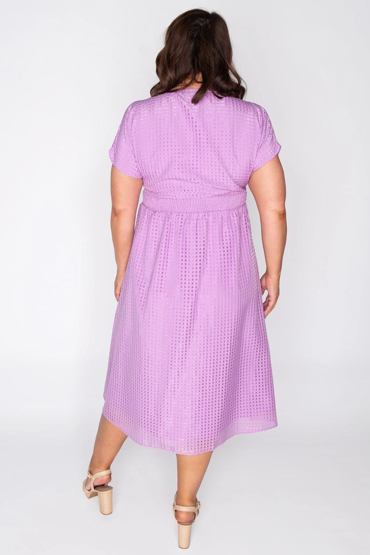 Ryder Lilac Dress โ Lilac midi dress