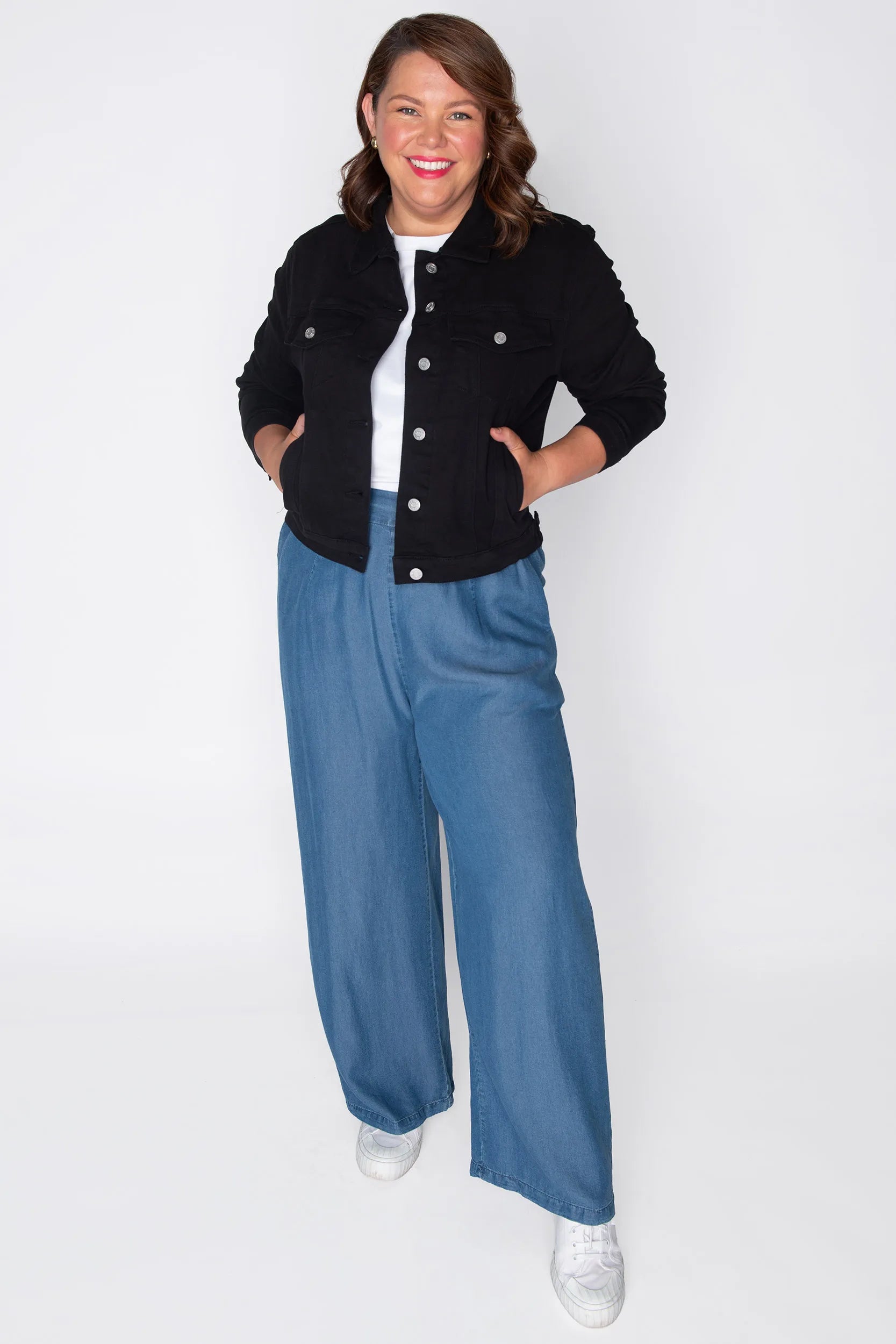 Tigerlily Black Jacket โ Black denim jacket