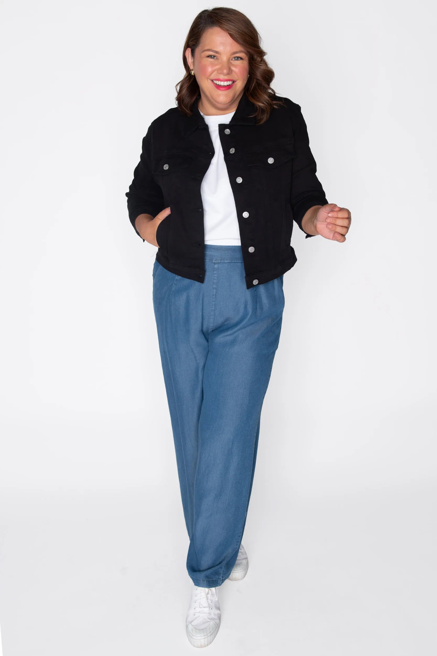 Tigerlily Black Jacket โ Black denim jacket