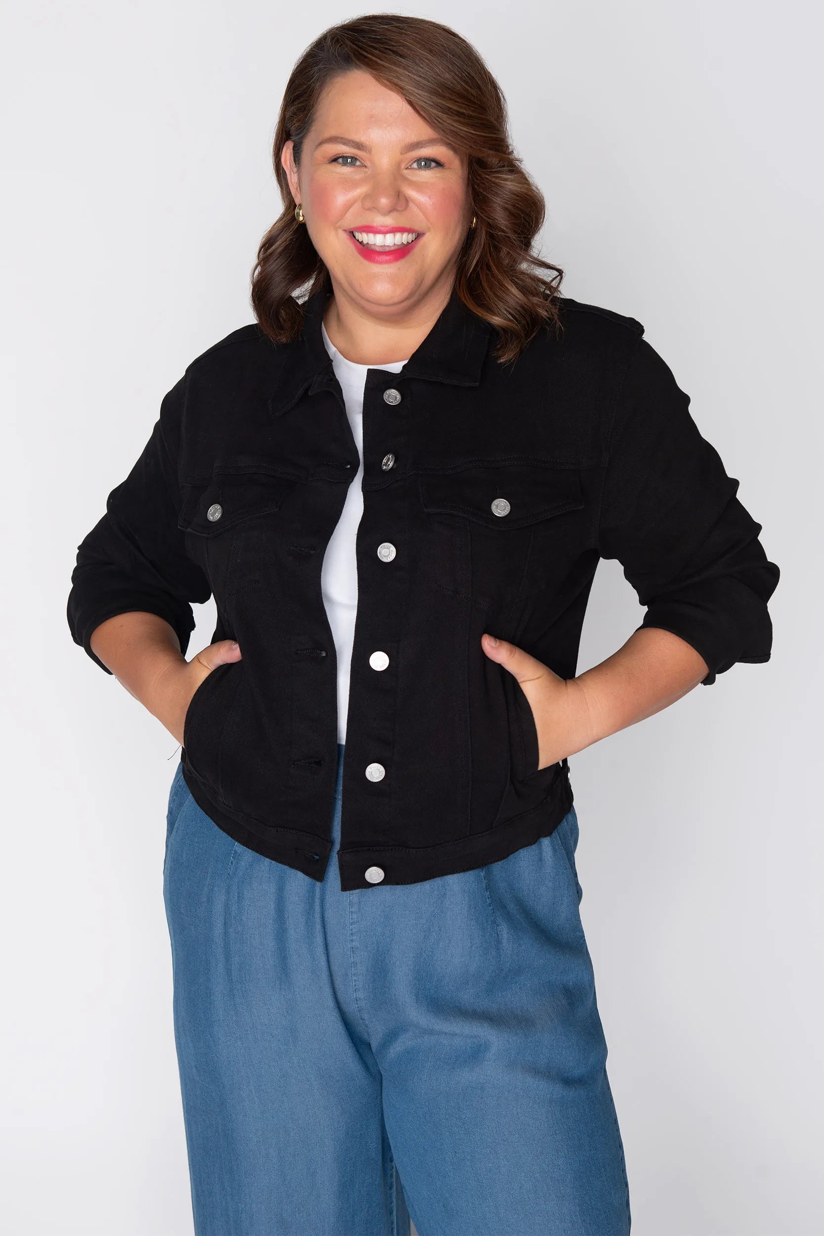 Tigerlily Black Jacket – Black denim jacket