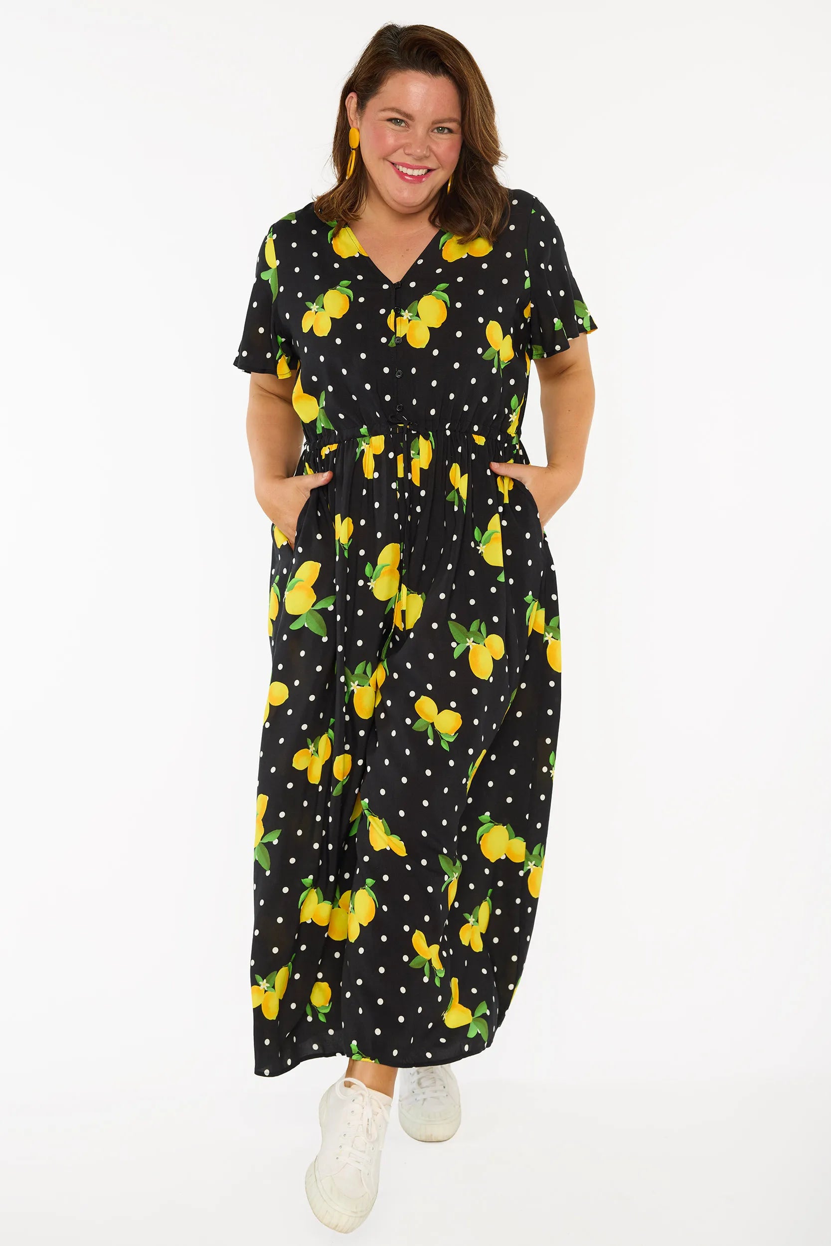 Juniper Lemon Spot Jumpsuit