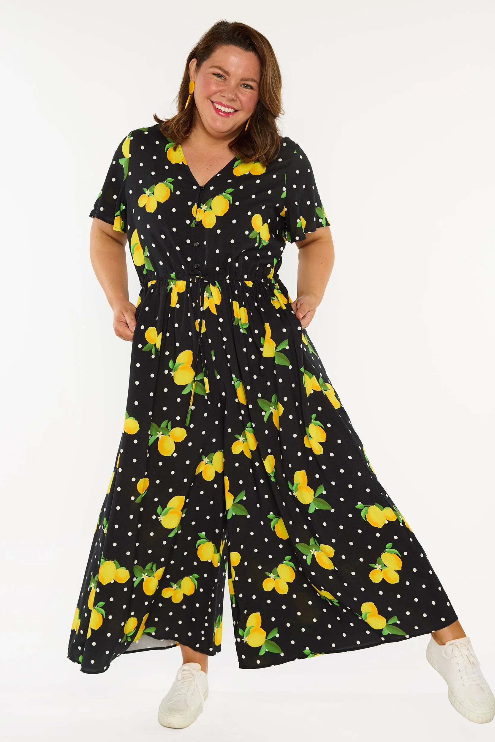 Juniper Lemon Spot Jumpsuit