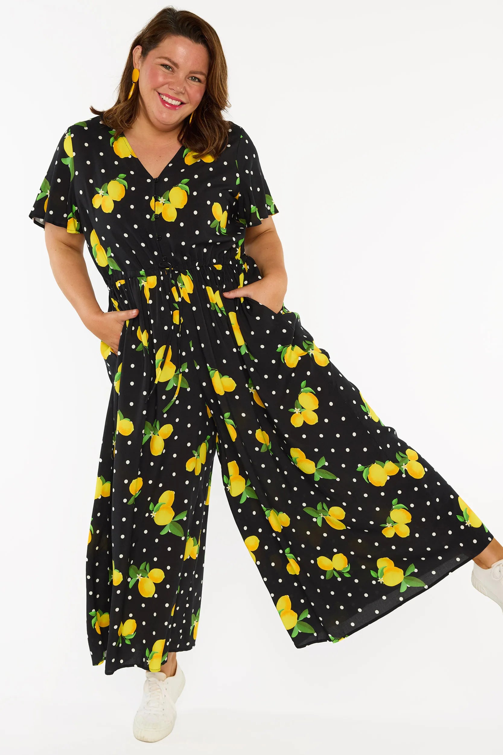 Juniper Lemon Spot Jumpsuit