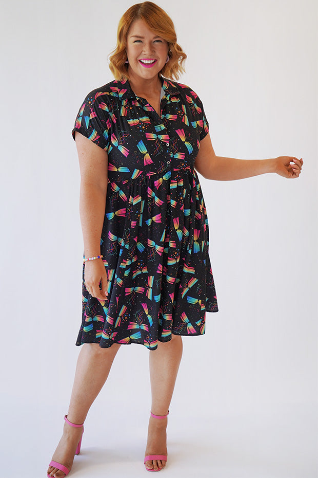 Frankie Magic Of Books Dress – Magic Of Books shirt dress