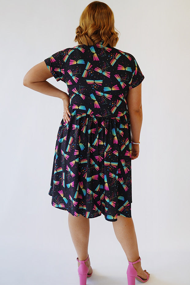 Frankie Magic Of Books Dress โ Magic Of Books shirt dress