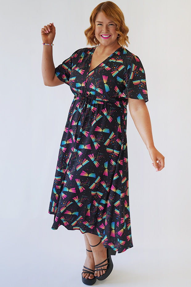 Marley Magic Of Books Dress โ Magic Of Books midi dress