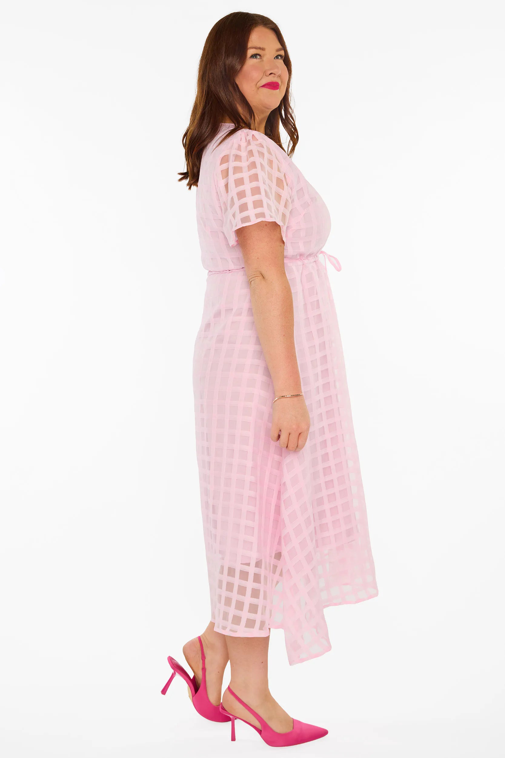 Marley Pink Waffle Dress