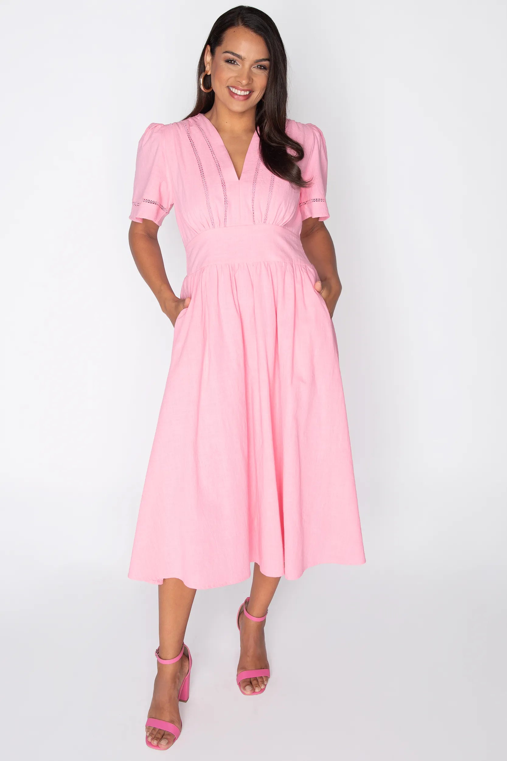 Martina Lolly Pink Dress โ Lolly Pink mini dress