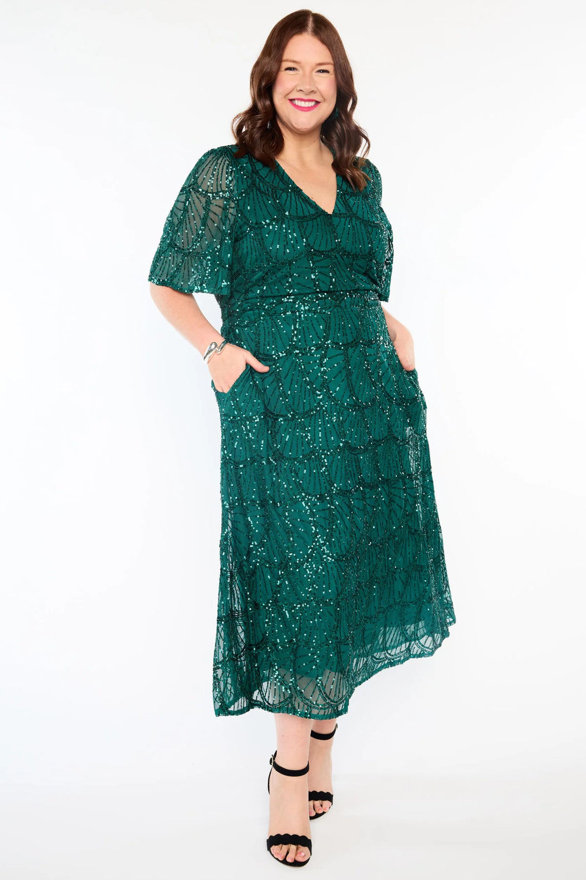 Mercury Green Sequin Dress