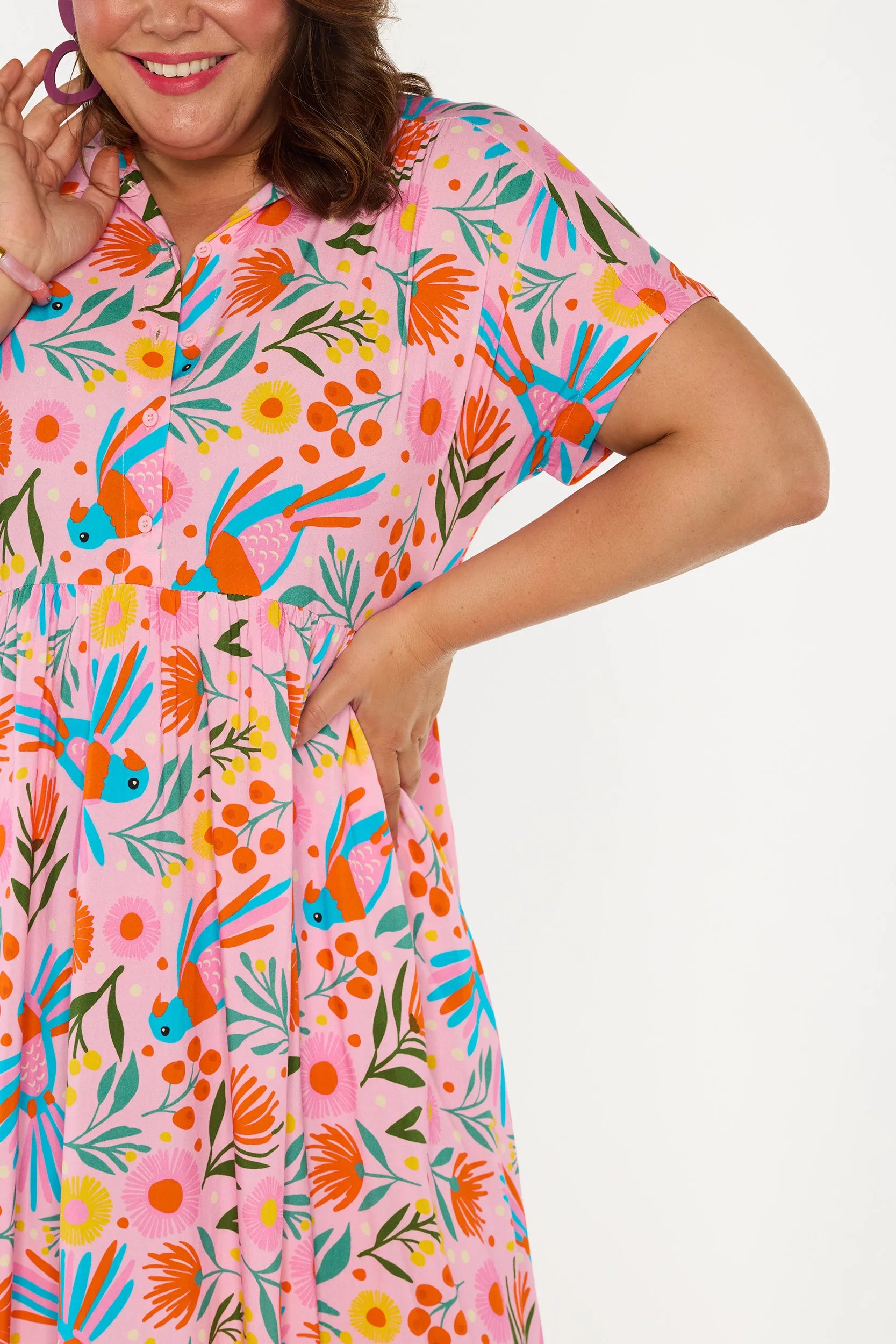 Kimba Native Birds Dress