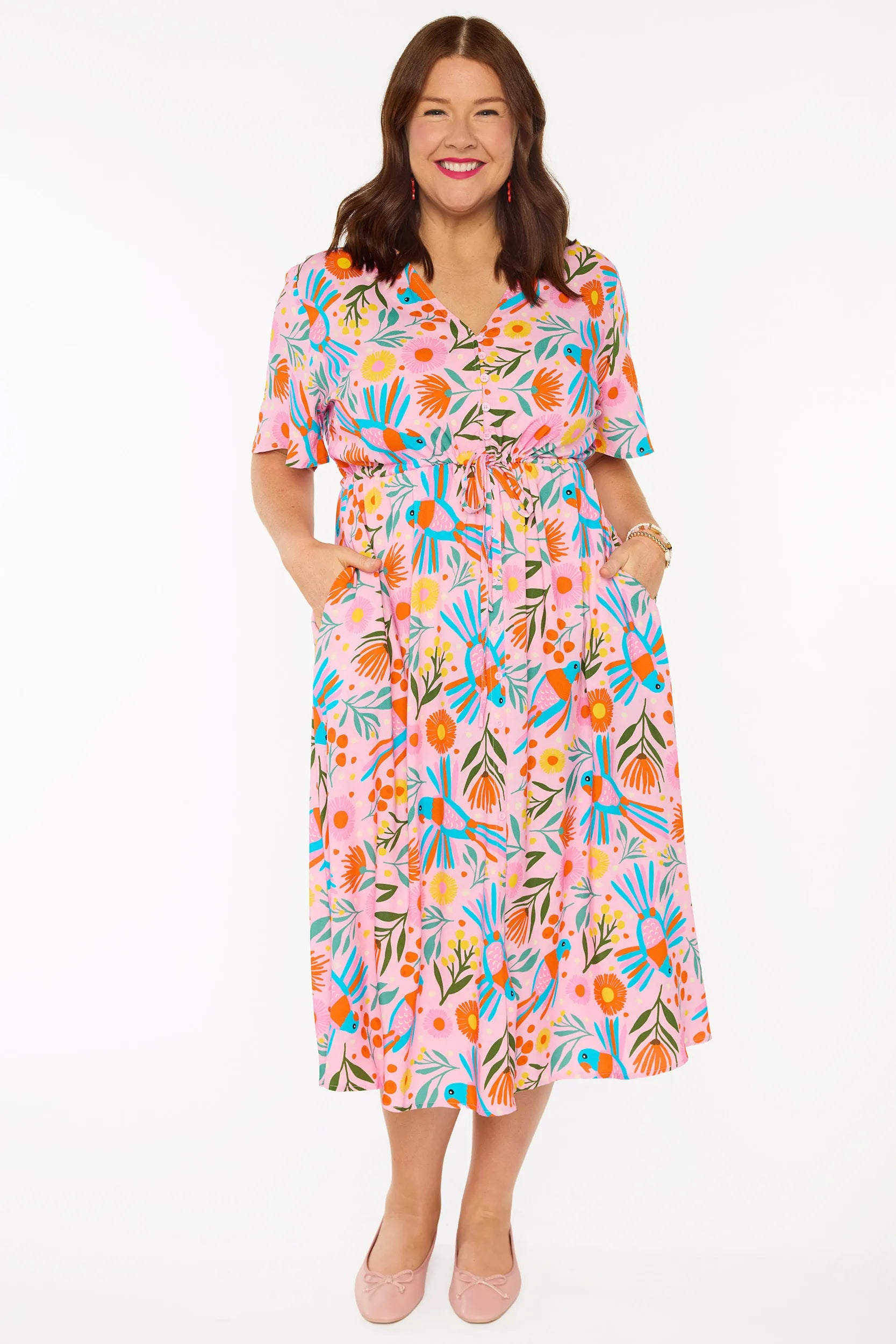 Michelle Native Birds Dress