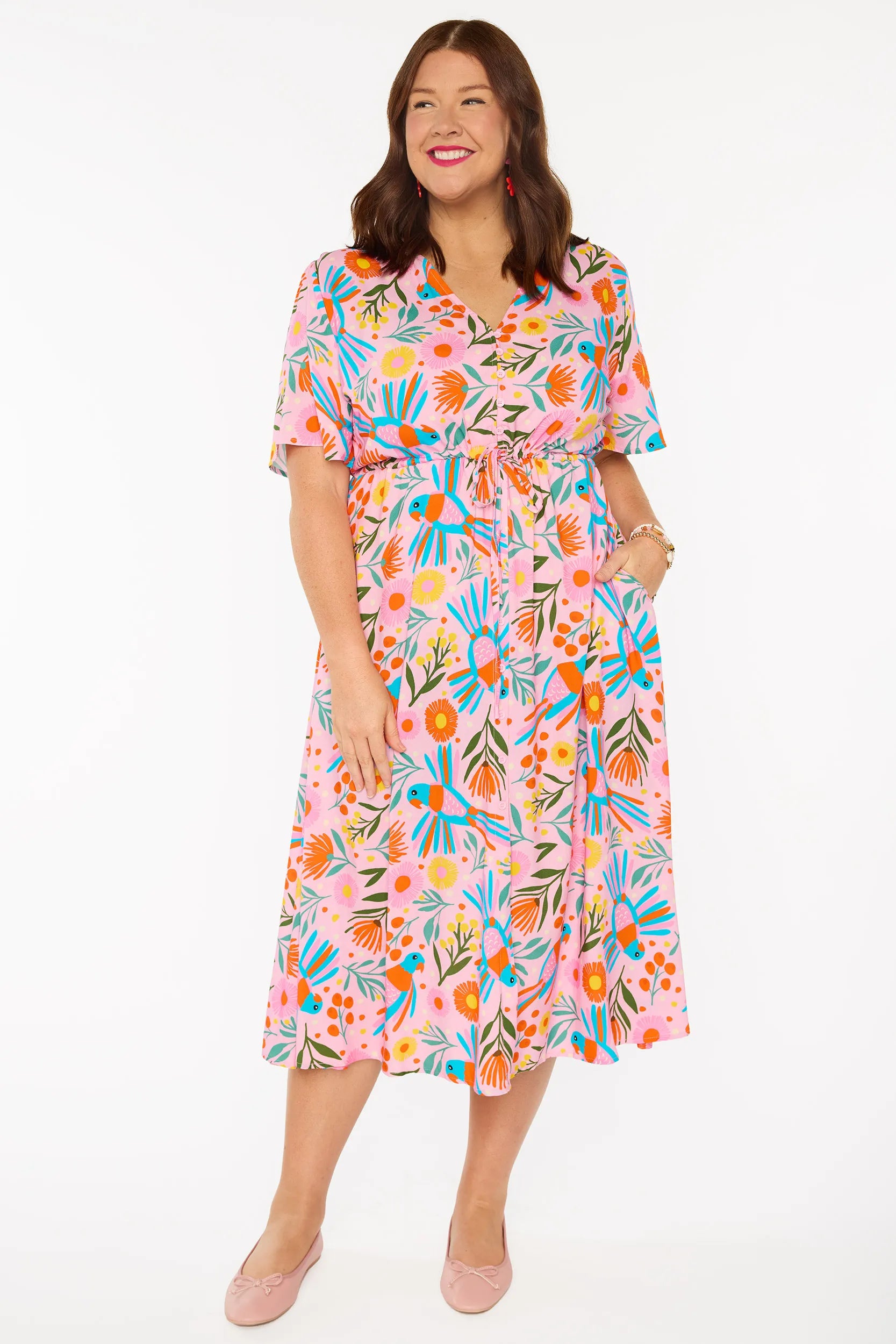 Michelle Native Birds Dress